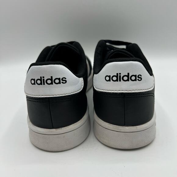 Adidas Black White Stripes Grand Court Lace Up Shoes ART EF0102 | Men\'s Size 4 main image 9
